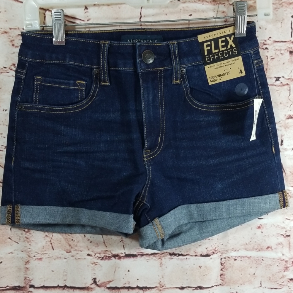 Aero 4 Flex Effects High Waisted Midi 3" Short